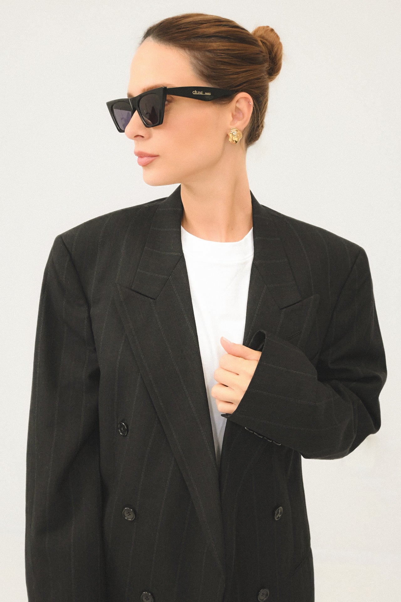 Christian Dior Double Breasted Gray Jacket - Circa Late 80's To Early 90's