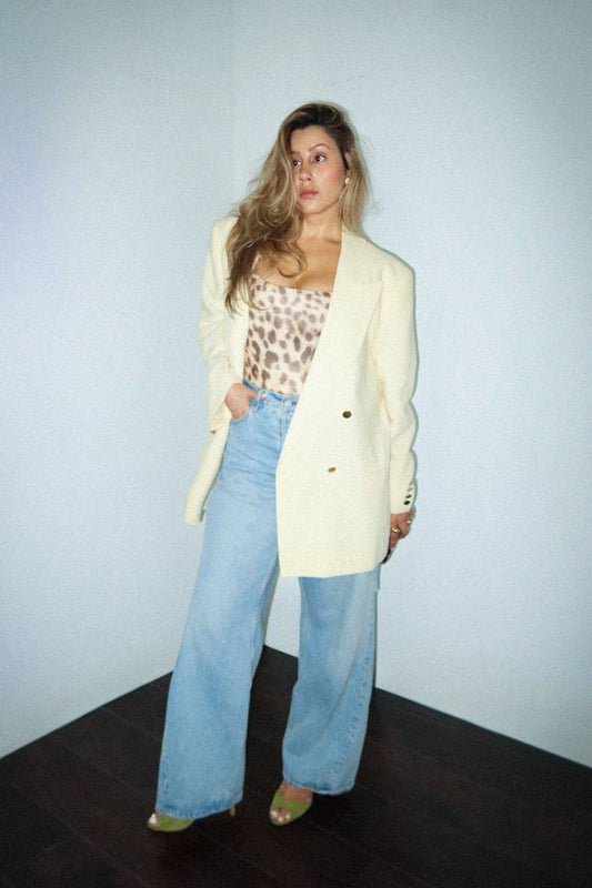 Valentino Ivory Double Breasted Jacket - Circa Late 90'S To Early 2000'S