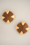 Vintage Givenchy Amber Resin Clip-On Earrings, 1980s