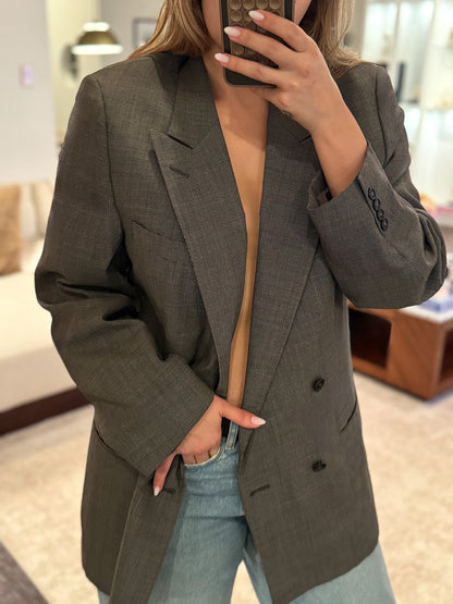 Christian Dior Double Breasted Nailhead Wool Jacket - Circa Late 80's To Early 90's
