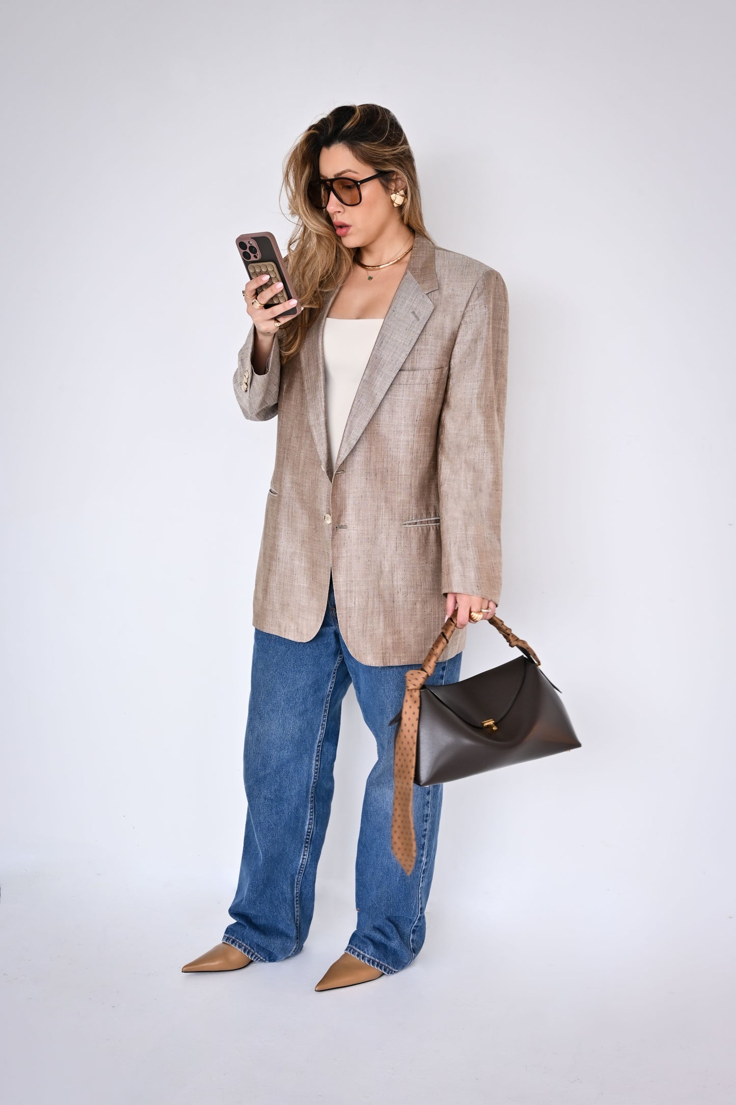 Lanvin Beige Silk Jacket - Circa Late 80's