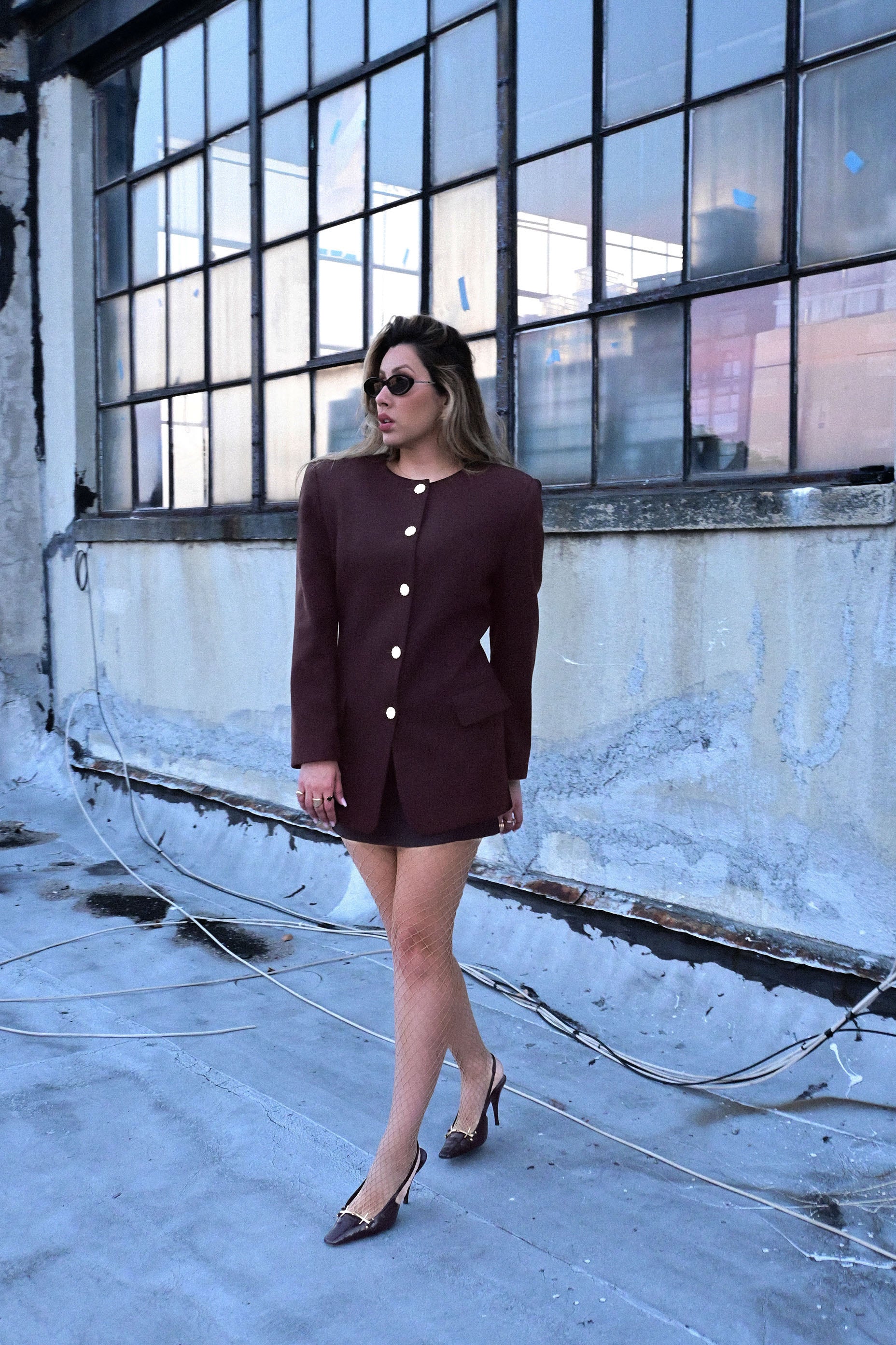 Oleg Cassini Brown Jacket - Circa Late 80's To Early 90's