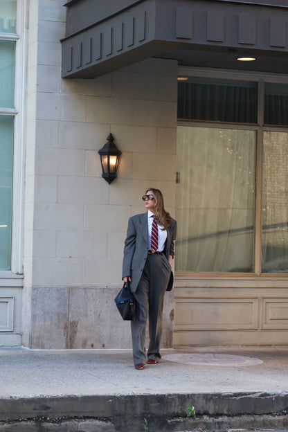 Saint Laurent Gray Suit - Circa Late 80's To Early 90's