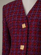 Vintage Givenchy Boutiques Paris Bouclé Tweed Jacket, Late 1980s to Early 1990s