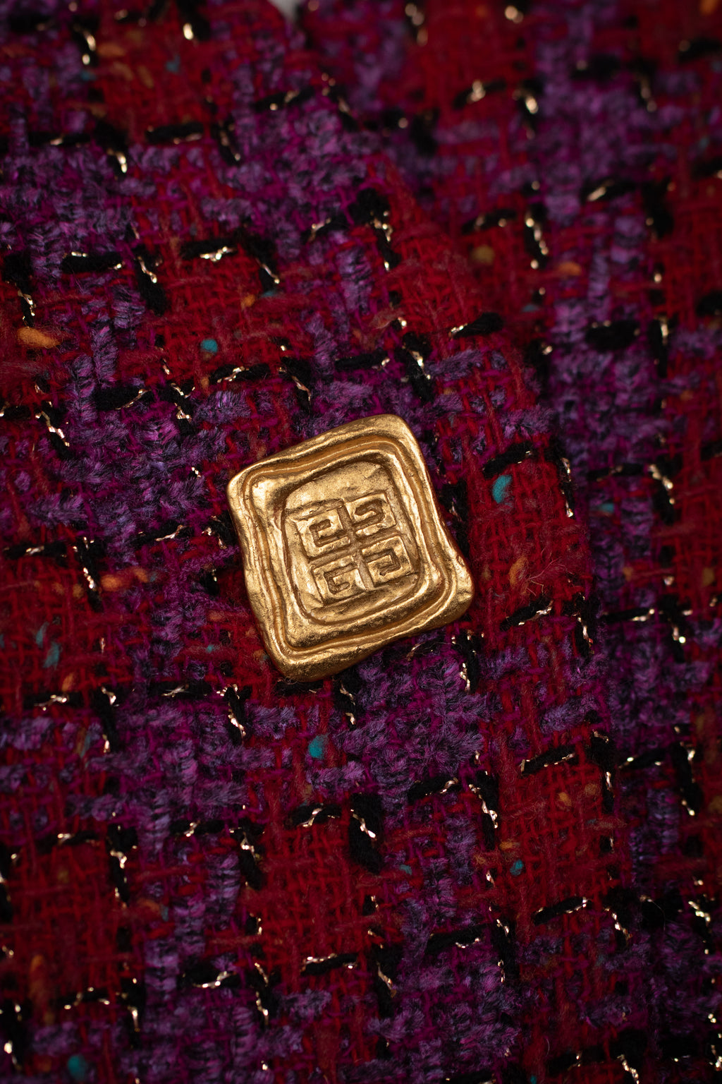 Vintage Givenchy Boutiques Paris Bouclé Tweed Jacket, Late 1980s to Early 1990s