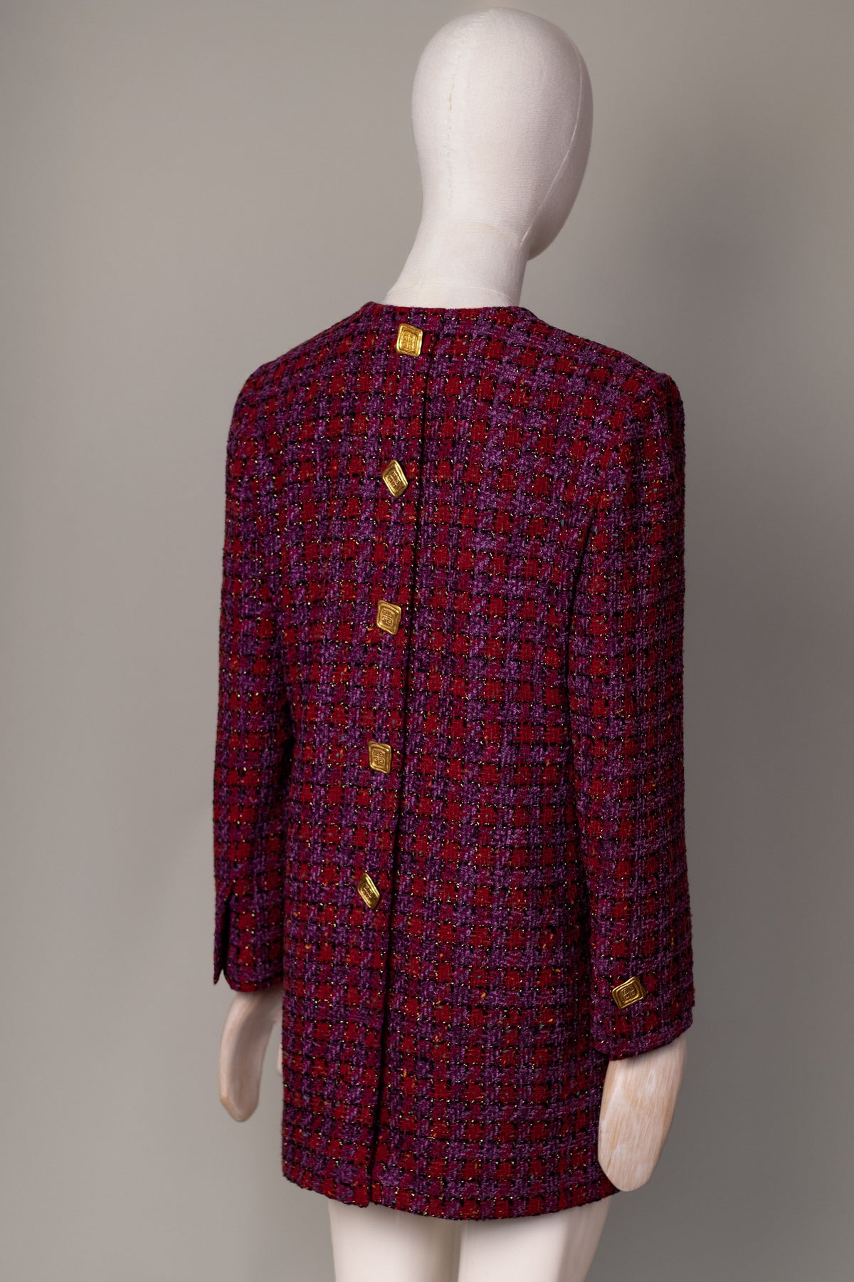 Vintage Givenchy Boutiques Paris Bouclé Tweed Jacket, Late 1980s to Early 1990s