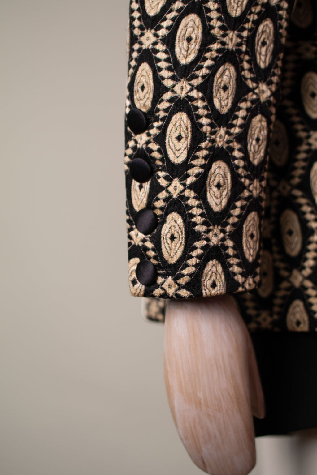 Vintage Escada by Margaretha Ley Wool-Silk Jacquard Jacket, 1980