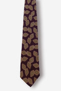 Burberry Diamond Motifs Brown Silk Tie - Circa 80s to 90s