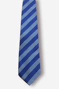 Hermès Striped Blue Silk Tie - Circa 90s to 00s