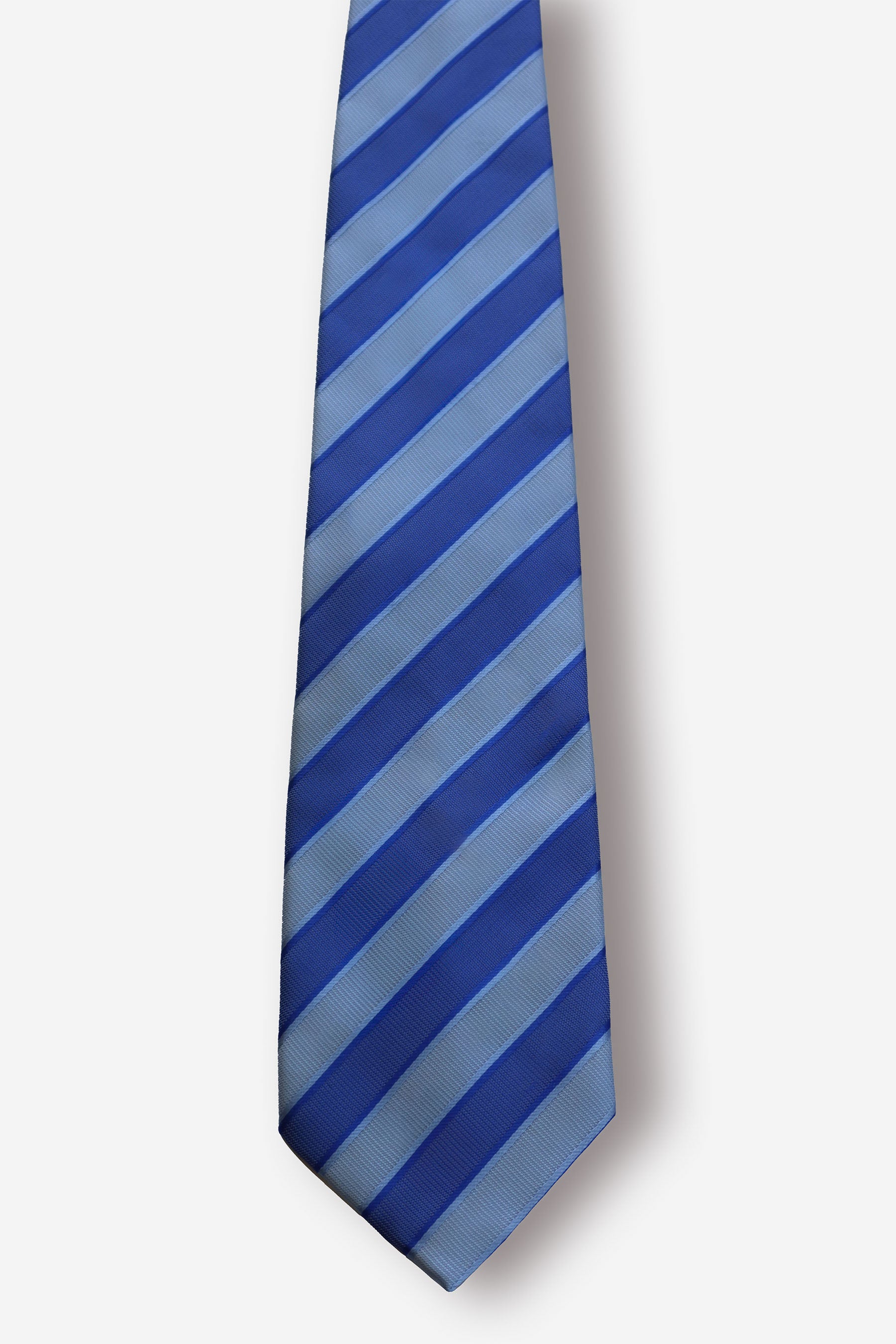 Hermes Striped Blue Silk Tie - Circa 90s to 00s