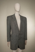 Vintage Christian Dior Gray Tweed Blazer, 1980s to Early 1990s