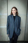 Oscar de la Renta Gray Wool Jacket - Circa Late 90's To Early 2000's